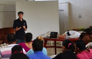 Photo: Jeff teaching in Esmeraldas 